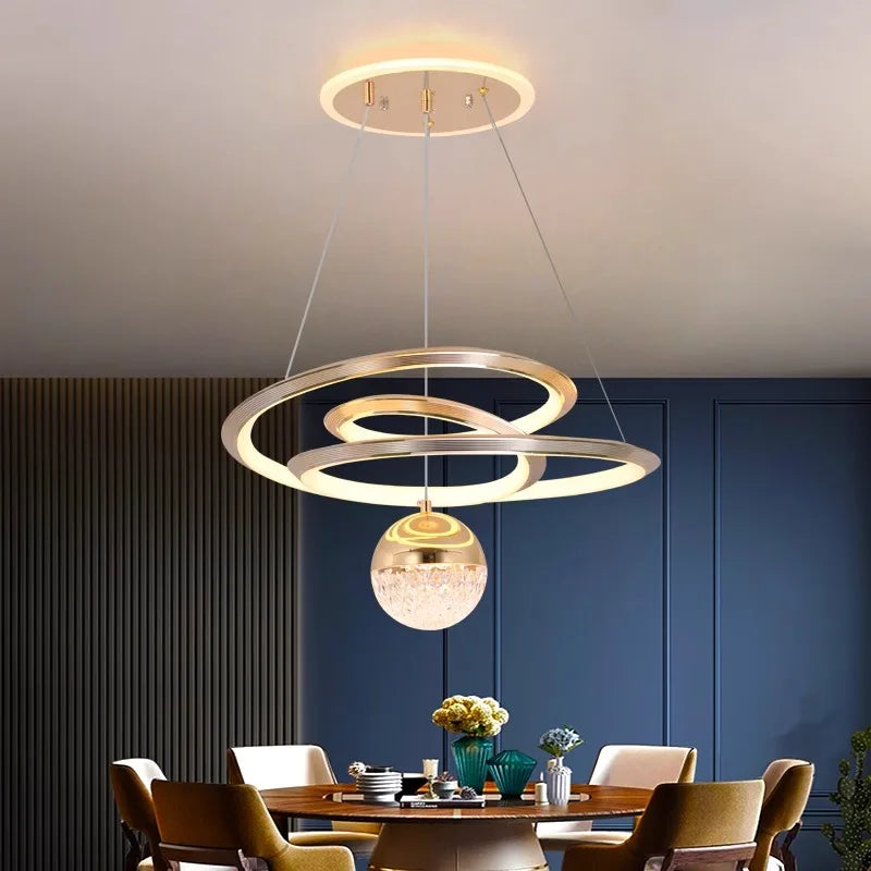 Afralia™ Modern LED Pendant Chandeliers for Home Decor and Indoor Lighting