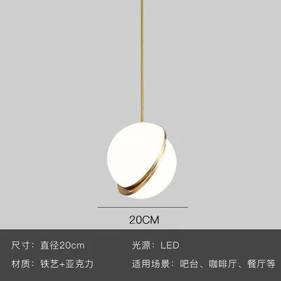 Afralia™ Gold Lustre LED Pendant Lights for Living/Dining Room, Bedroom & Shop