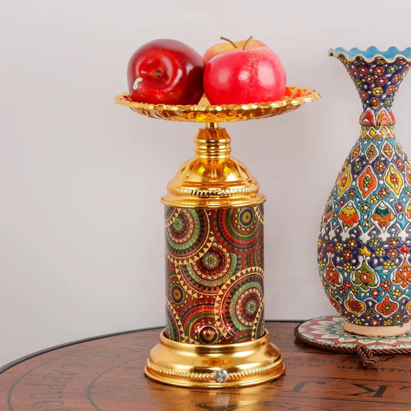 Afralia™ Fruit Platter Desk Lamp: Rechargeable, Romantic Night Light for Living Room, Bedroom