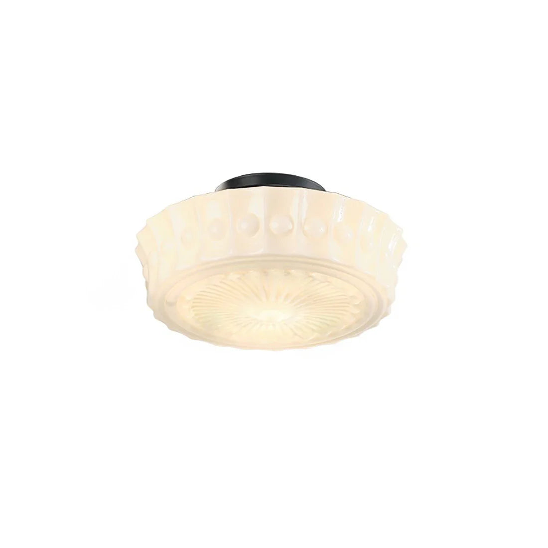 Afralia™ Nordic Bauhaus Retro Bedroom Ceiling Light Glass Fixture