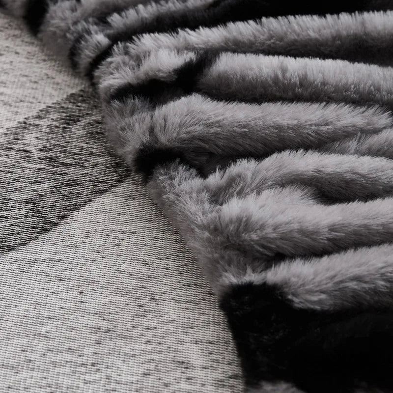 Afralia™ Warm Tiger Plush Fitted Sheet for Cozy Winter Nights