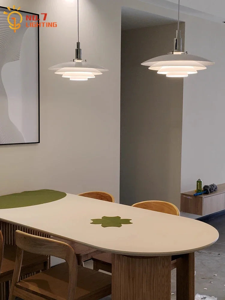 Afralia™ Bauhaus Flying Saucer Pendant Light LED E27 Black/White Office Restaurant Bar