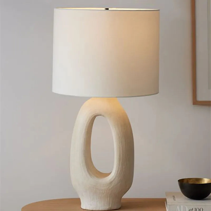 Afralia™ Japanese Wabisabi Table Lamp E27 Living Room Bedroom Decor Lighting