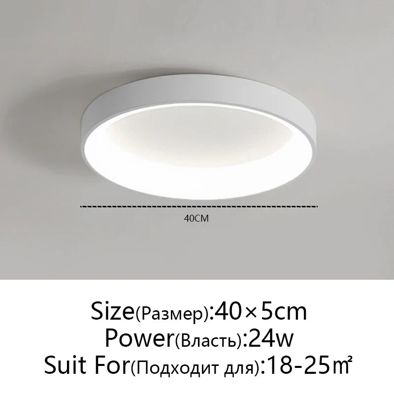 Afralia™ LED Ceiling Lights: White Grey Modern Design, Dimmable for Living Room Bedroom Dining