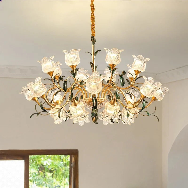 Afralia™ French Retro Crystal Pendant Light for Mid-Range Luxury Living Room