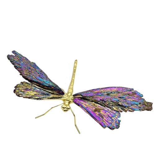 Afralia™ Crystal Dragonfly Handmade Natural Crystal Decorative Figurines