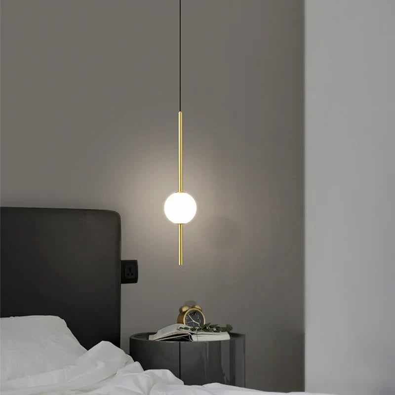 Nordic Glass Ball Pendant Lights by Afralia™ - Modern Chandeliers for Dining Room and Bedroom
