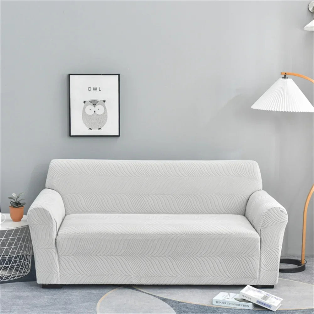 Afralia™ Waterproof 12 Colors Spandex Sofa Cover Slipcover with Leaf Pattern