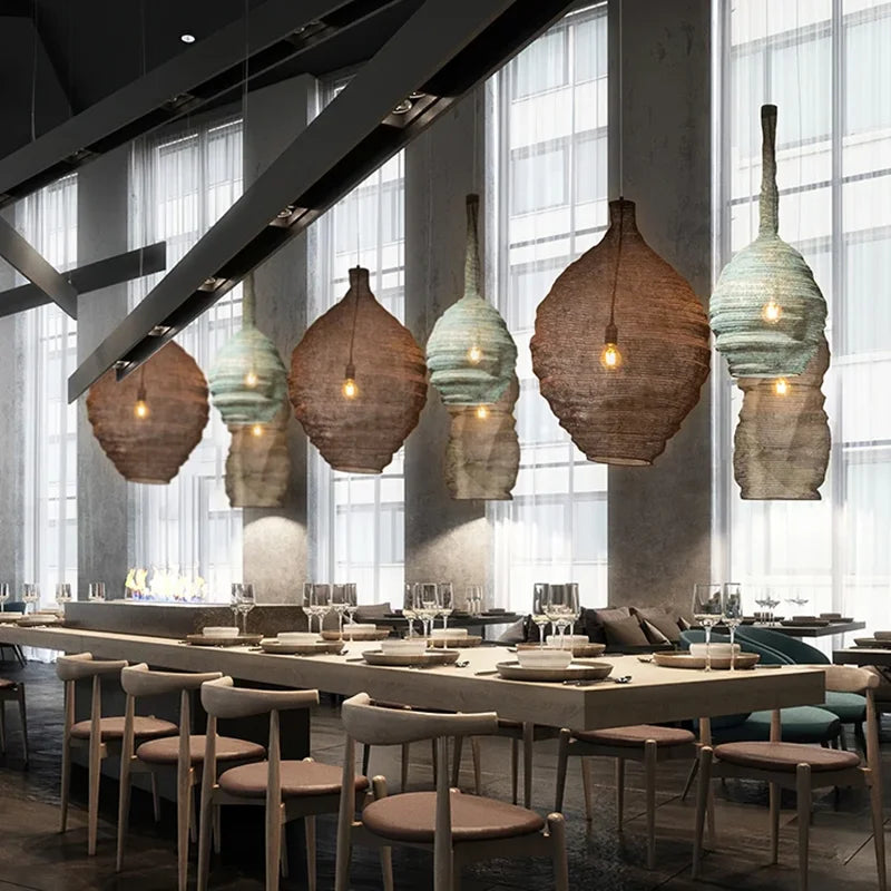 Afralia™ Mesh Pendant Light: Modern Irregular Shapes Kitchen Island Suspension Lighting