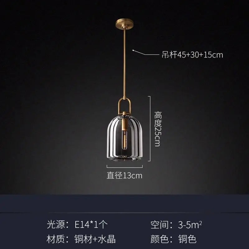 Afralia™ Luxury Crystal Chandelier LED Light for Home Decor and Dining, Nordic Style Glass Lighting