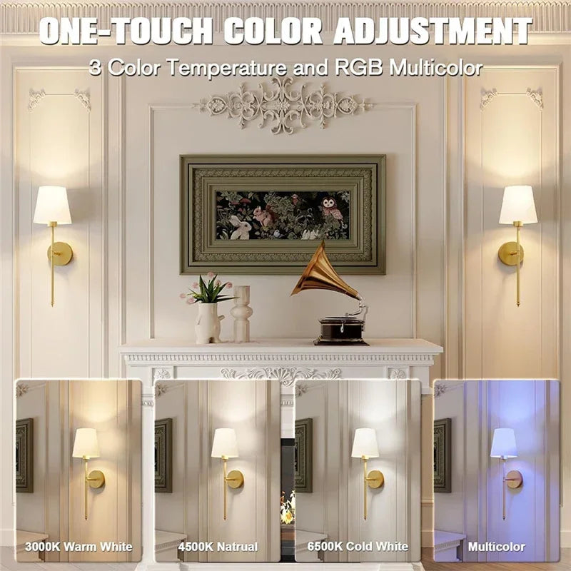 Afralia™ RGB Remote Wall Lamp for Ambience and Decor