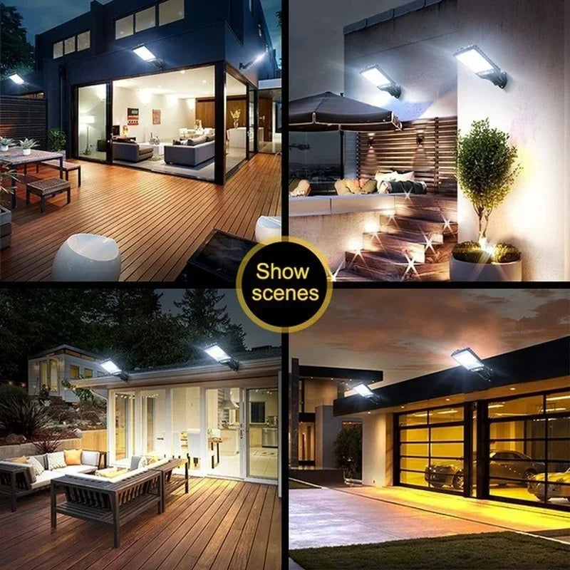 Afralia™ Solar Street Lights: 3 Light Mode Motion Sensor Security Lighting for Outdoor Paths