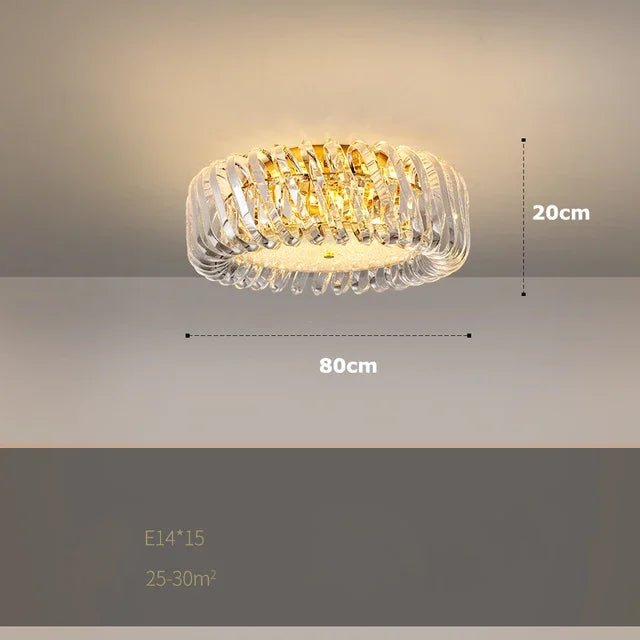 Afralia™ Modern Crystal LED Chandelier for Living Room and Bedroom Ceiling Lighting