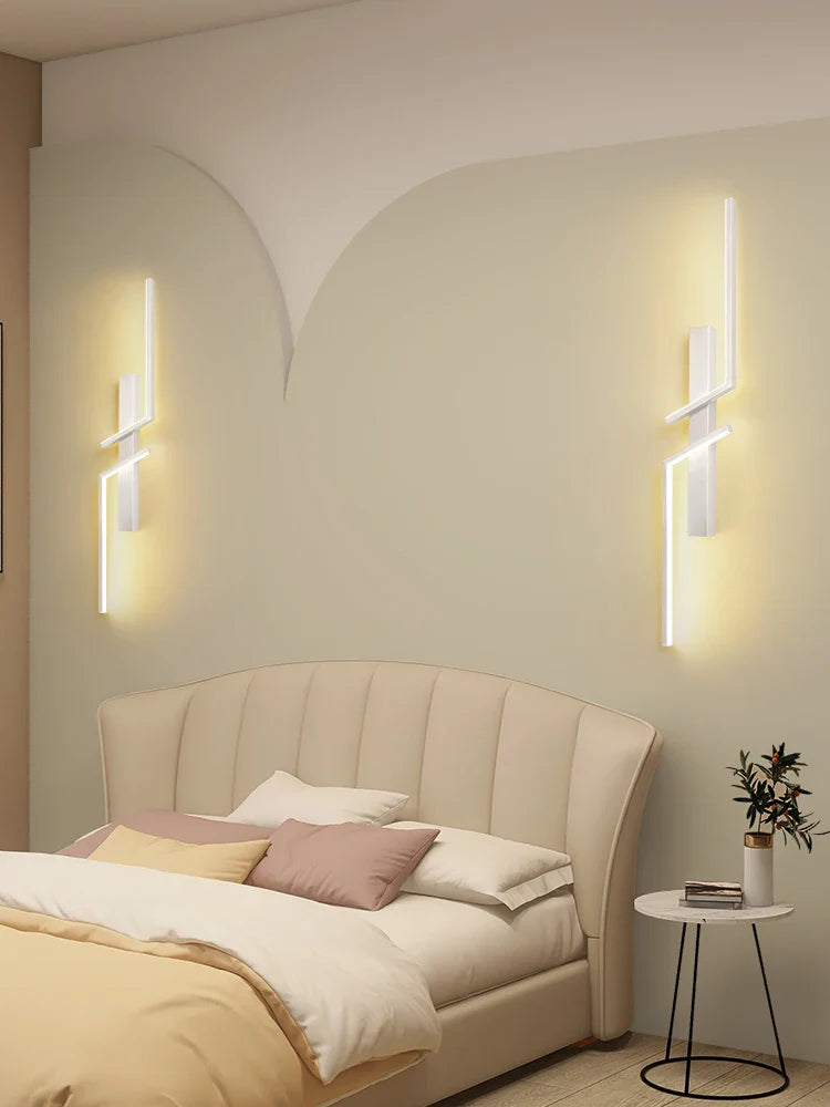 Afralia™ Minimalist Grid Wall Lamp for Bedroom Living Room Sofa Background Lighting