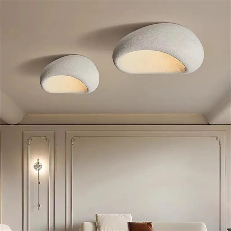 Afralia™ Khmara E27 Ceiling Light: Nordic Wabi Sabi Art for Home Living Room Décor