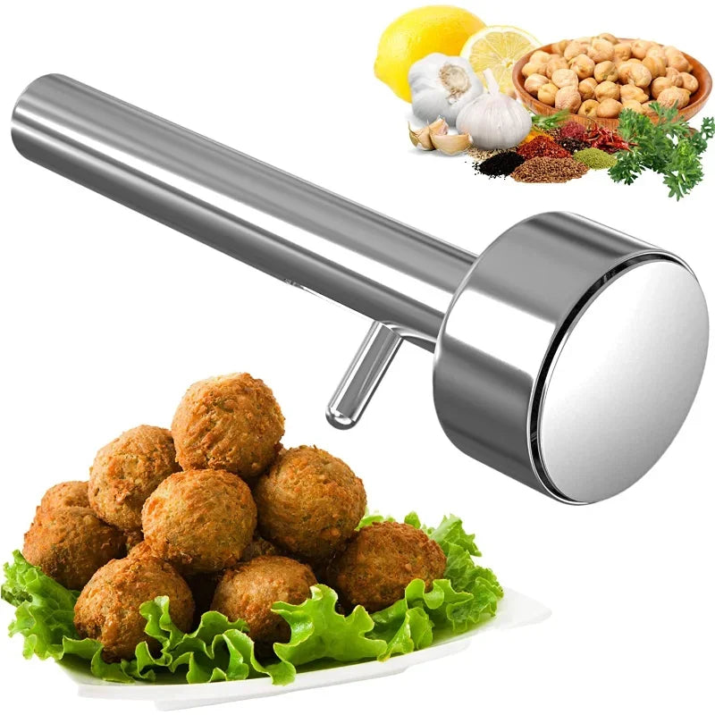 Afralia™ Stainless Steel Falafel Ball Maker Mold Meatball Machine Kitchen Gadget