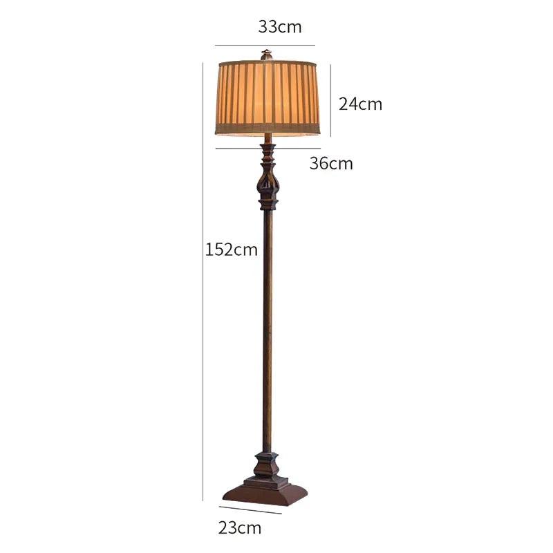 Afralia™ Vintage Retro Floor Lamp with Remote Control for Bedroom Living Room