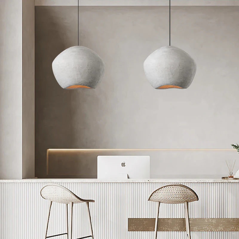 Afralia™ Nordic Wabi-Sabi Chandelier Pendant Light for Minimalist Decor