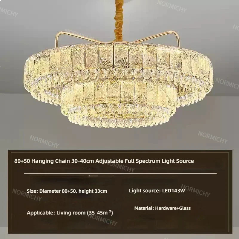 Afralia™ Luxury Crystal Pendant Light for High-End Atmosphere