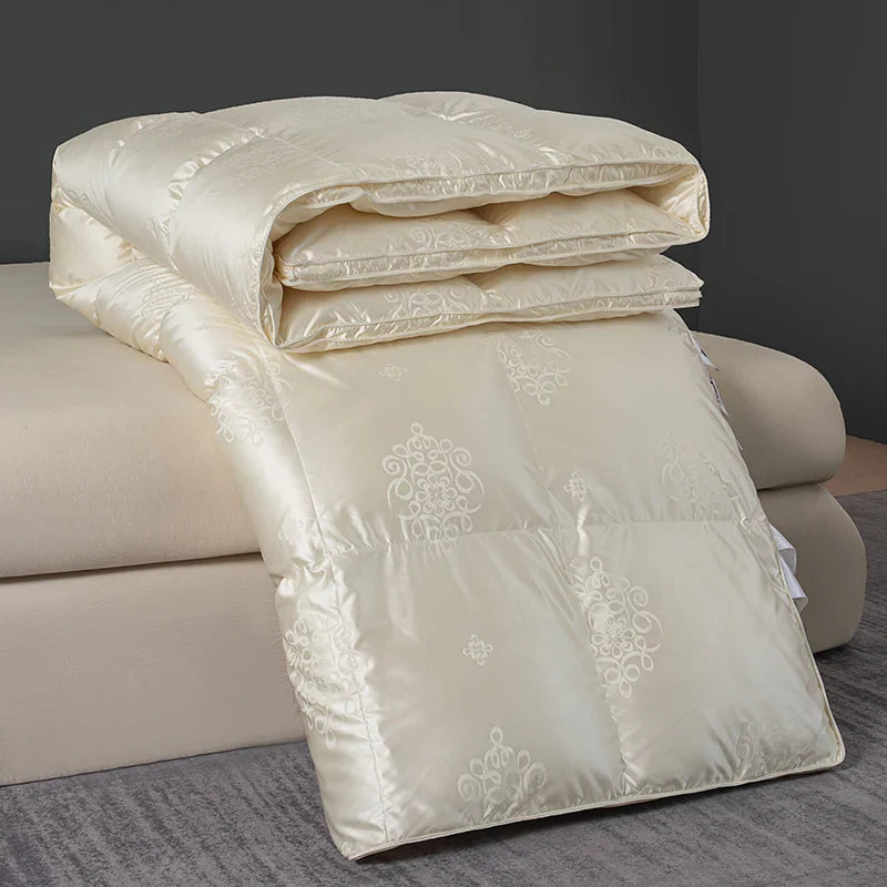Afralia™ Luxury Goose Down Duvet Winter Comforter - Queen King Size Cozy Quilt Core
