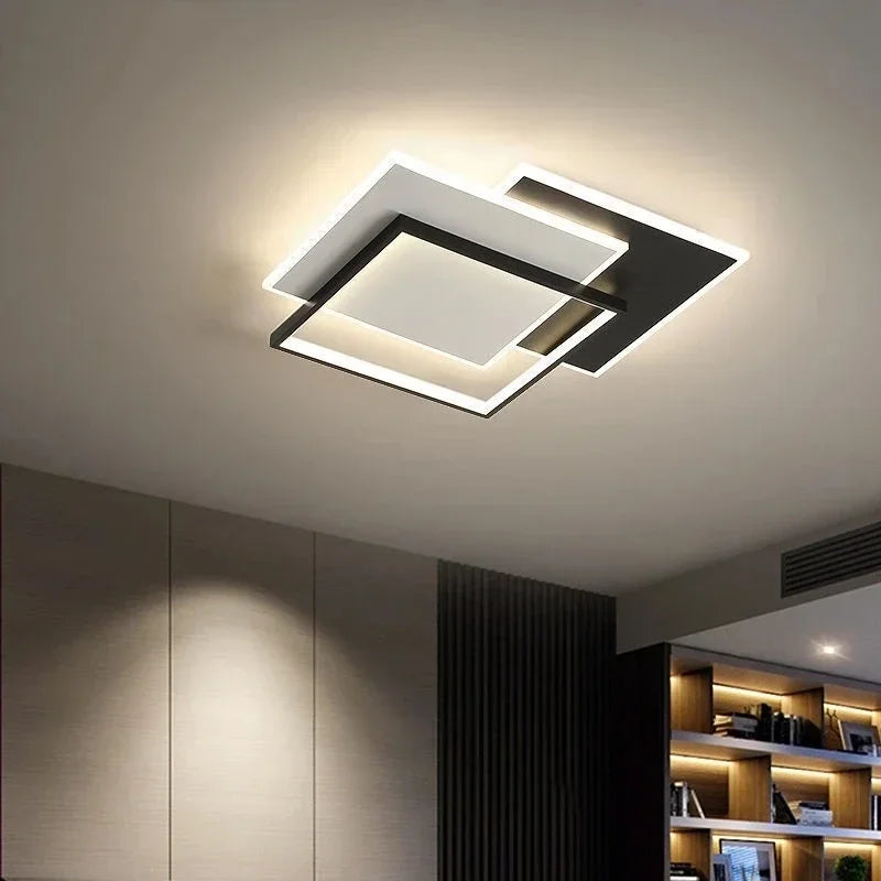 Afralia™ Modern Simplicity LED Ceiling Chandelier for Living Room Dining Kitchen Bedroom décor