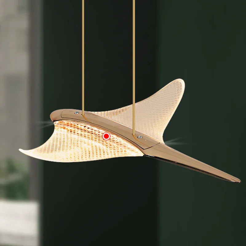 Afralia™ Seagull LED Chandelier: Modern Nordic Attic Stairwell Lamp for Living Room, Hall, Staircase