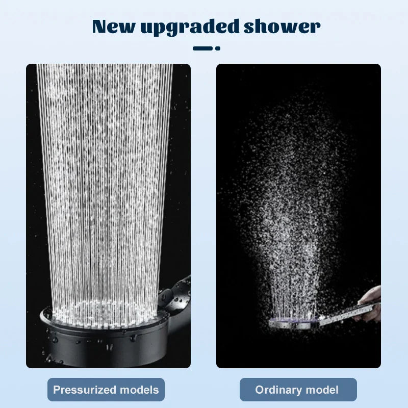 Afralia™ Adjustable High-pressure Shower Head - 5 Modes, One-key Stop Water, Water-saving Hand-held