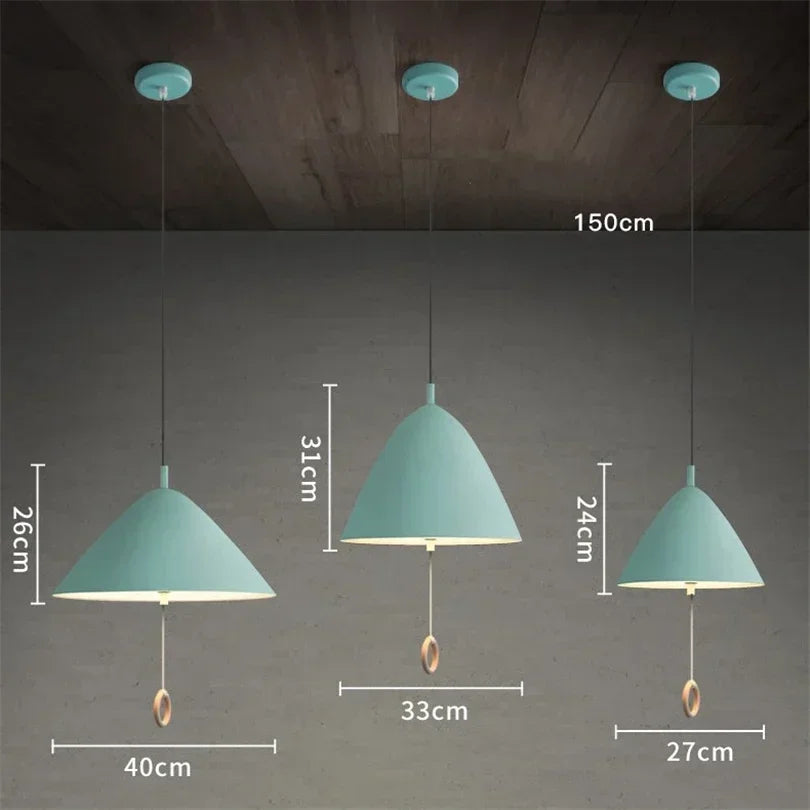Afralia™ Modern Pendant Light for Dining Room, Bedroom, and Bedside with Pull Switch