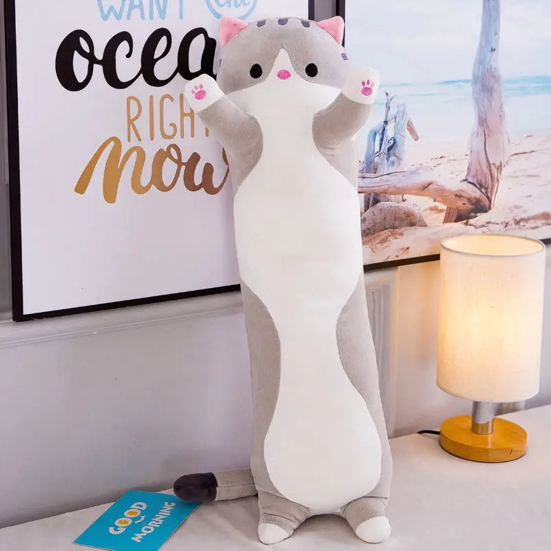 Afralia™ Long Pillow: Soft, Comfortable, Cute Plush Toy for Kids, Girlfriend, Schoolmate - Ideal Gift