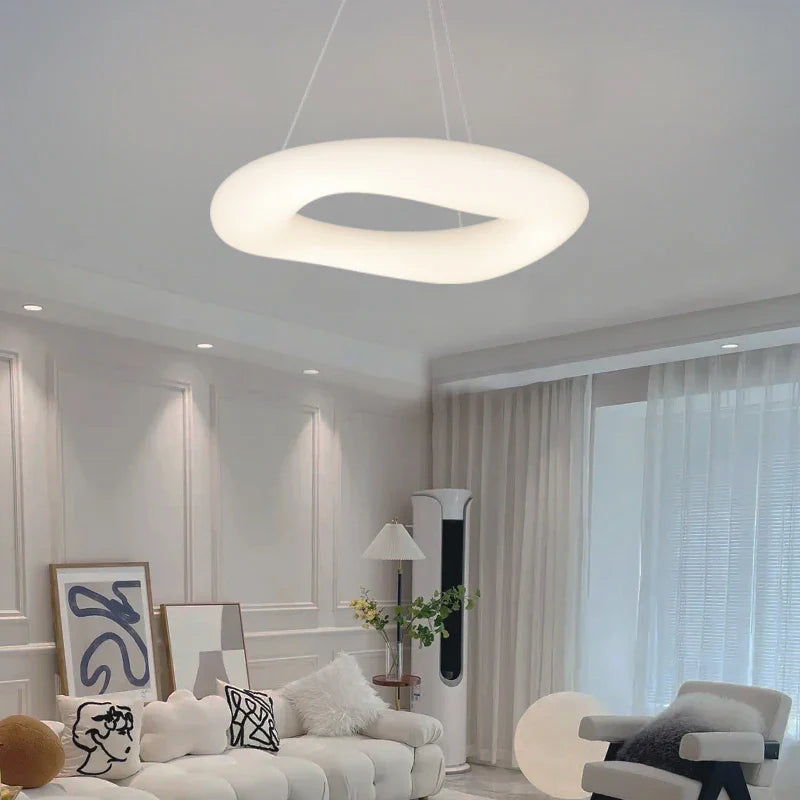 Afralia™ Cozy Cotton Ceiling Chandelier for Bedroom, Kitchen, and Living Room