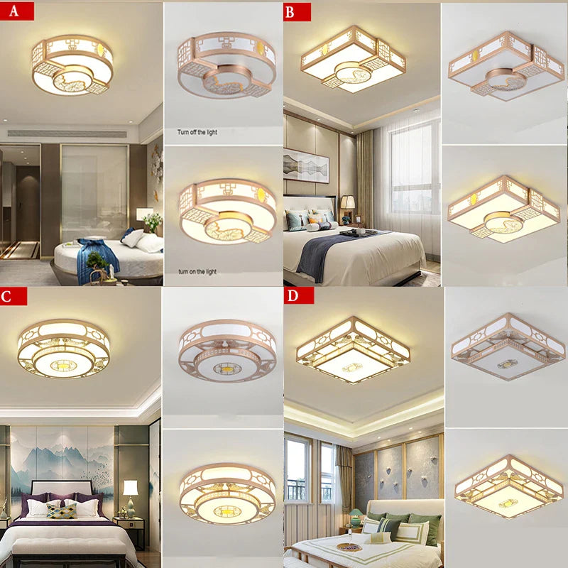 Afralia™ Classic Style LED Ceiling Lamp for Home Indoor Lighting