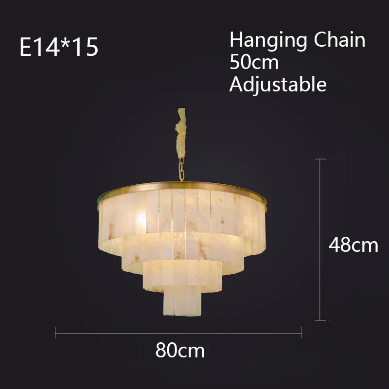 Afralia™ Marble Copper Ceiling Pendant Lights Modern LED Stone Hanging Lamps