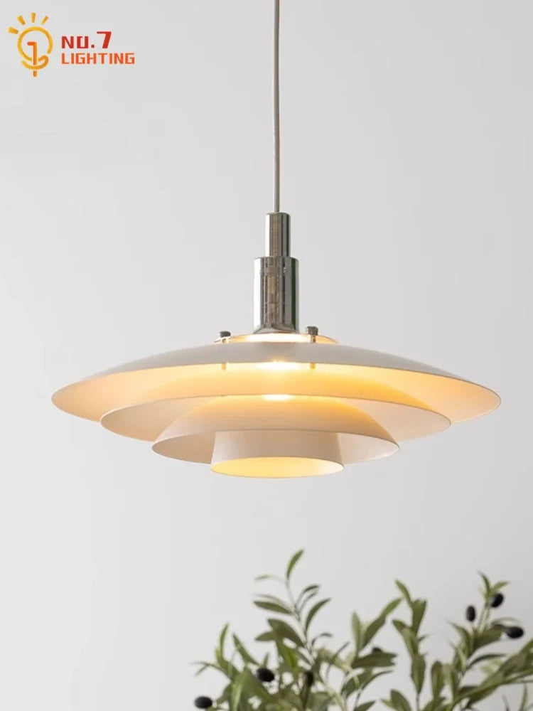 Afralia™ Bauhaus Flying Saucer Pendant Light LED E27 Black/White Office Restaurant Bar