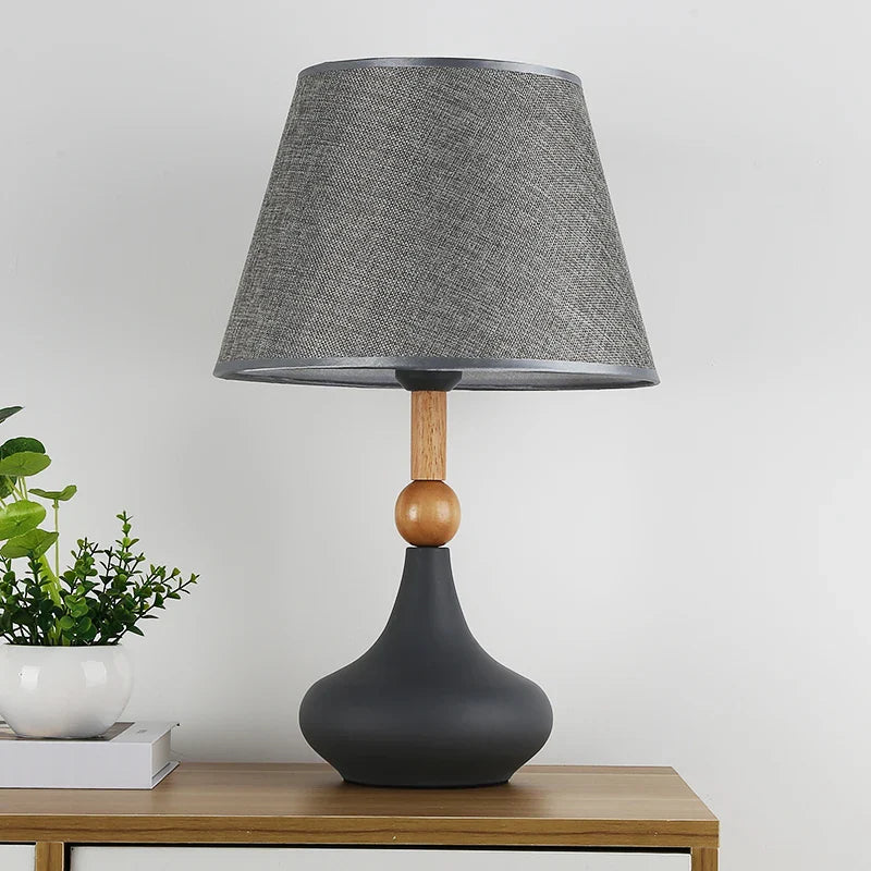 Afralia™ Nordic Modern Bedroom Lamp with Remote Control, Warm & Creative Nightstand Light
