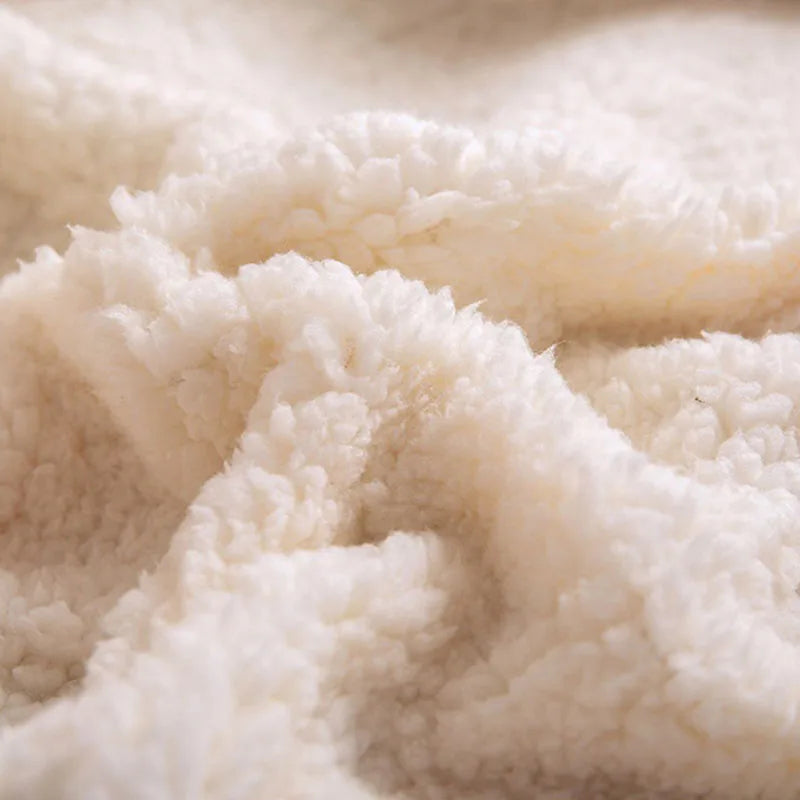 Afralia™ Cozy Printed Flannel Double-Layer Blanket for Office Napping and Sofa Cover