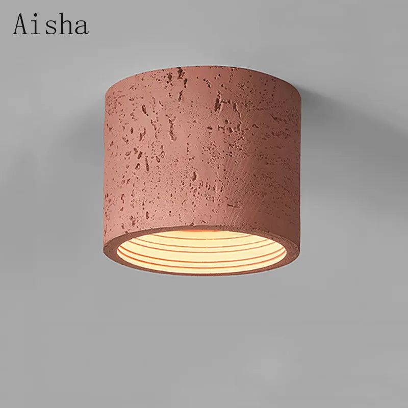 Afralia™ Wabi-sabi LED Resin Ceiling Lamp for Living Room Downlight Decoration