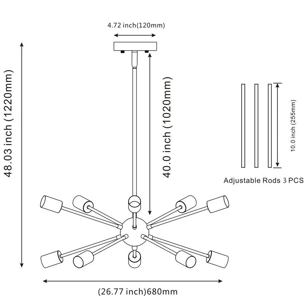 Afralia™ Nordic LED Brass Gold Chandeliers for Living Room & Stair Fixtures