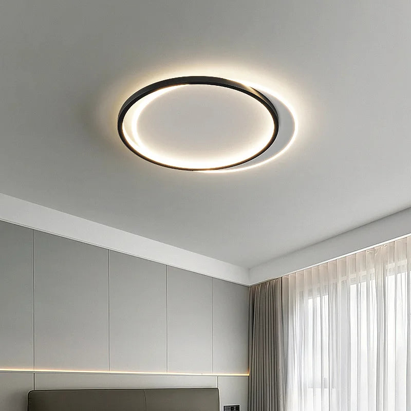 Afralia™ Modern Round LED Ceiling Lamp for Bedroom, Living Room, Study - Dimmable Circle Light Fixtures