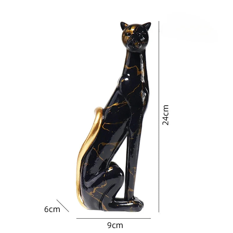 Afralia™ Leopard Resin Sculpture - Home Office Decoration & Gift