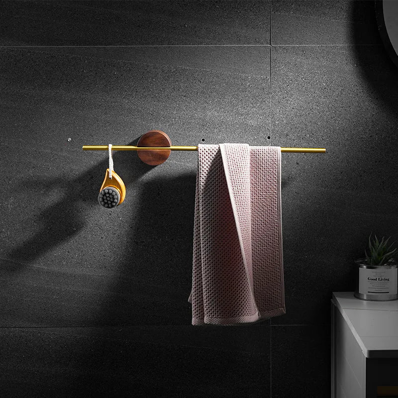 Afralia™ Telescopic Towel Pole: Nordic Simple & Creative, Kitchen Bathroom Towel Rack