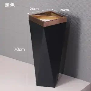 Afralia™ Stainless Steel Vertical Garbage Bin for Hotel Lobby, Elevator Corridor, Shopping Mall