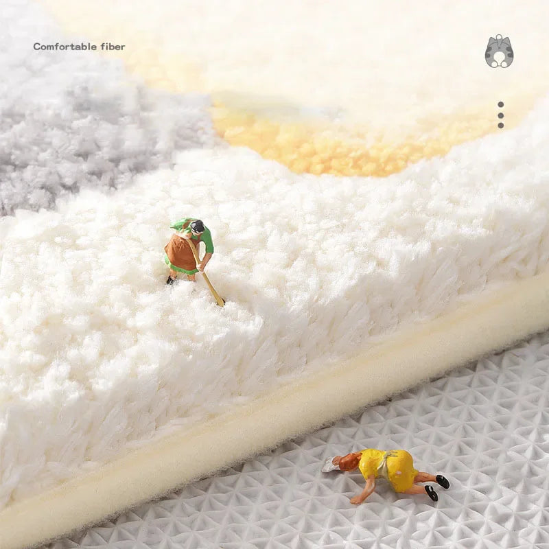 Afralia™ Cartoon Animal Bathroom Carpet - Non-slip Absorbent Soft Bath Rug
