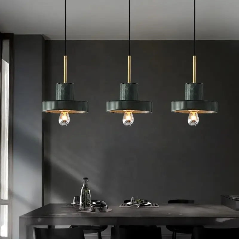 Afralia™ Marble Pendant Light: Modern Bar Fixture Hanging Chandelier