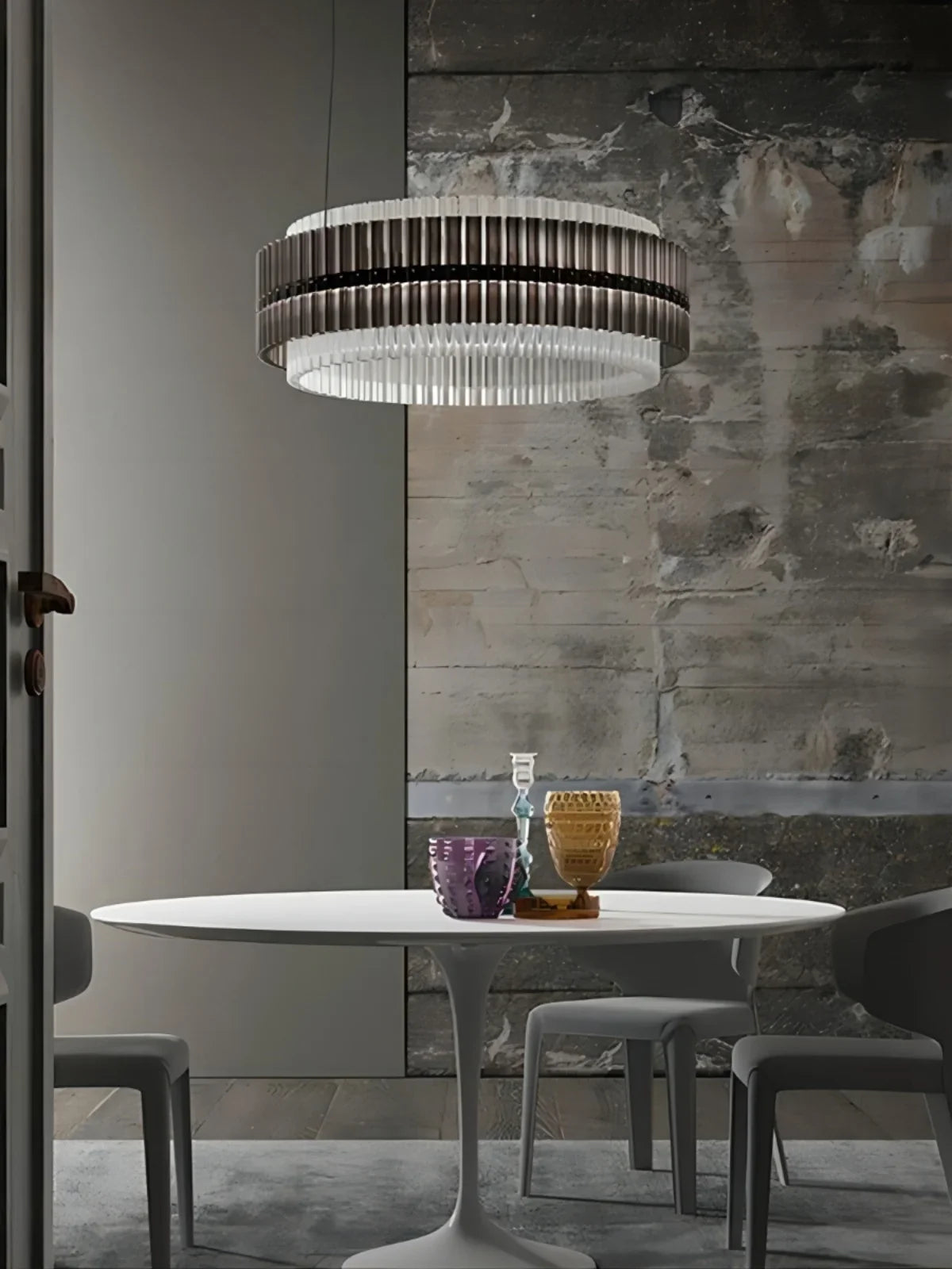 Afralia™ Postmodern Brown Glass Chandelier Lighting - 2025 New Design