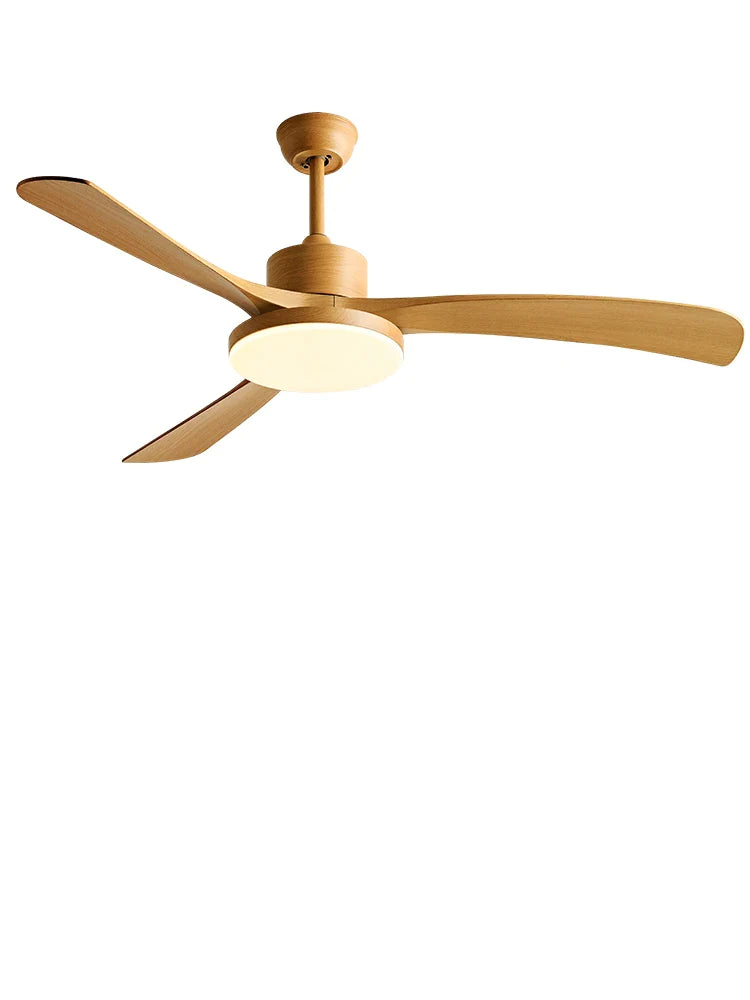 Afralia™ 56 Inch 3-Leaf Fan Light with Remote Control for Modern Restaurant Settings