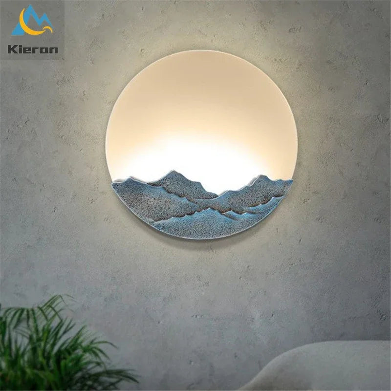 Afralia™ Modern Moon Led Wall Lamp for Bedroom, Study, Restaurant, Hotel, Living Room