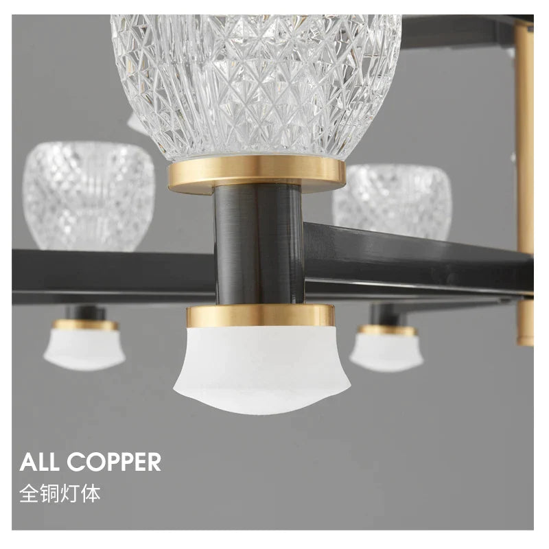 Afralia™ Post-Modern Living Room Chandelier: Creative & Warm Lighting for Luxurious Home Decor