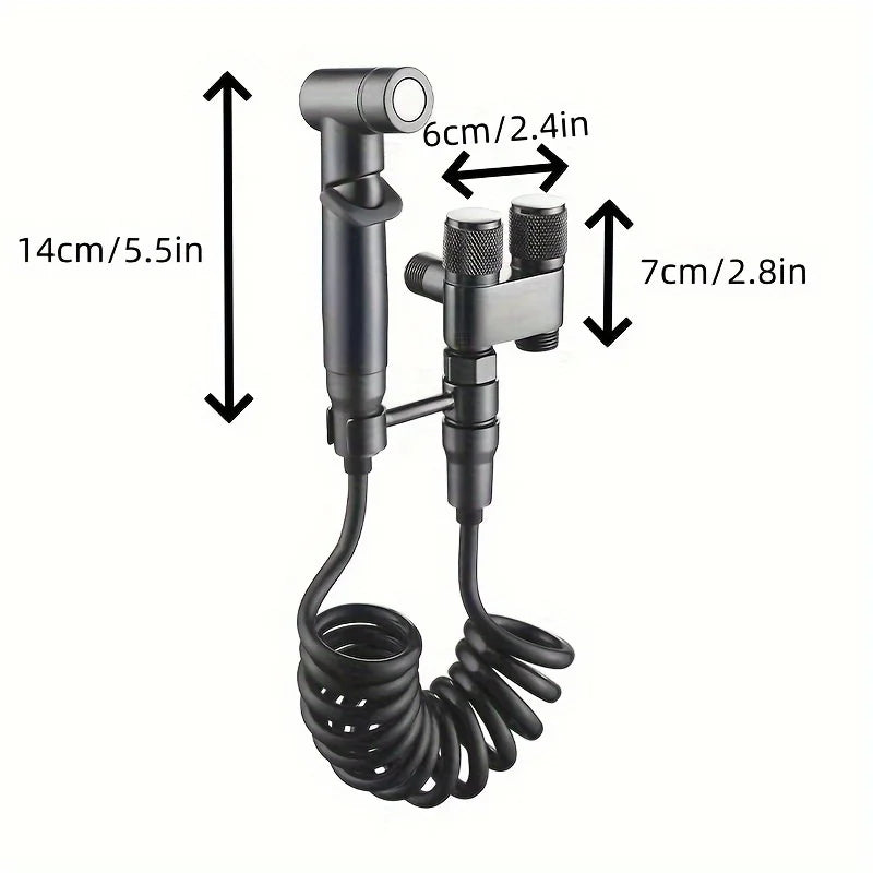 Afralia™ Portable Bidet Toilet Shower Head for Smart Bathroom & Kitchen Storage