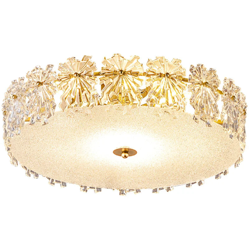 Afralia™ Crystal Glass Maple Leaf Ceiling Chandelier for Modern Luxury Minimalist Living Room