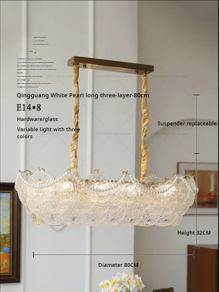 Afralia™ Crystal Chandelier: Modern Chic Pearl Light for Elegant Home Decor